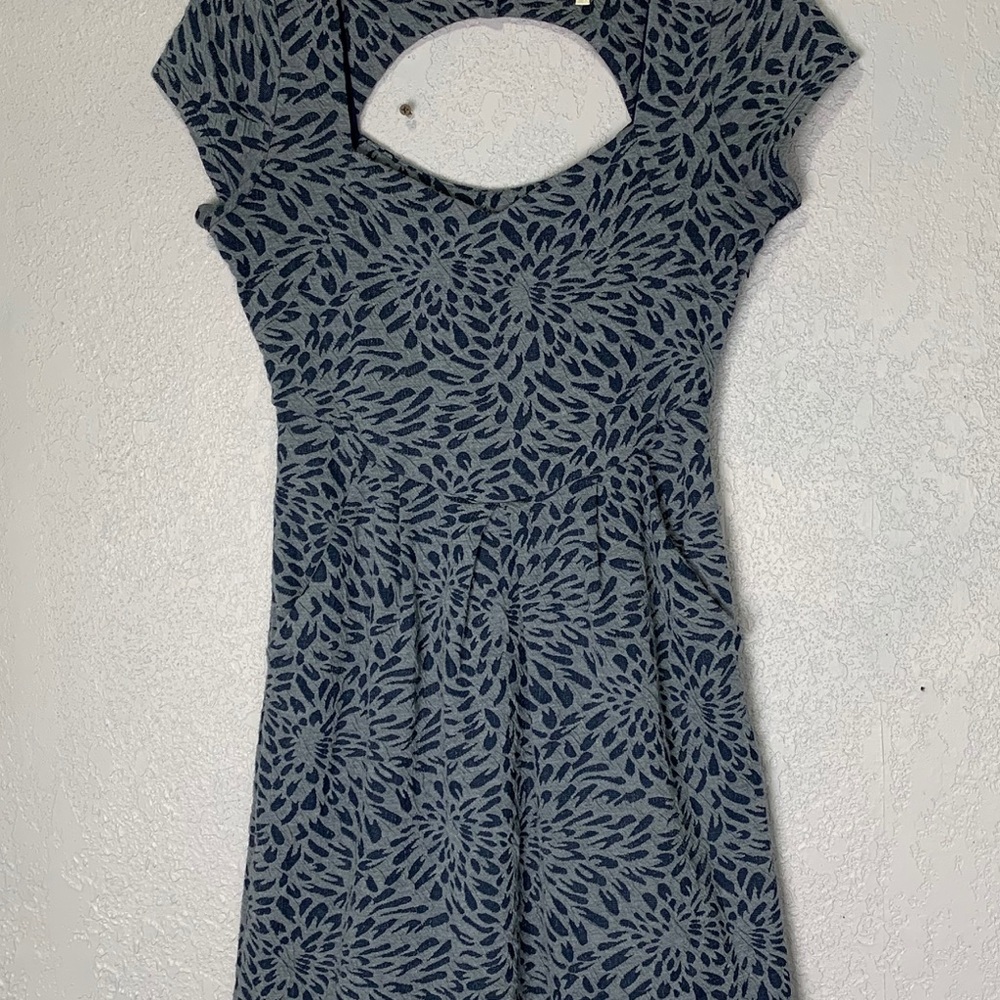 Anthropologie Deletta blue floral Caledonia dress - Picture 3 of 8